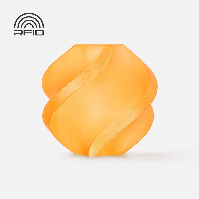 [G01-A0-1.75-1000-SPL] Bambu PETG Translucent (Translucent Orange-PETG Translucent, Filament with spool)