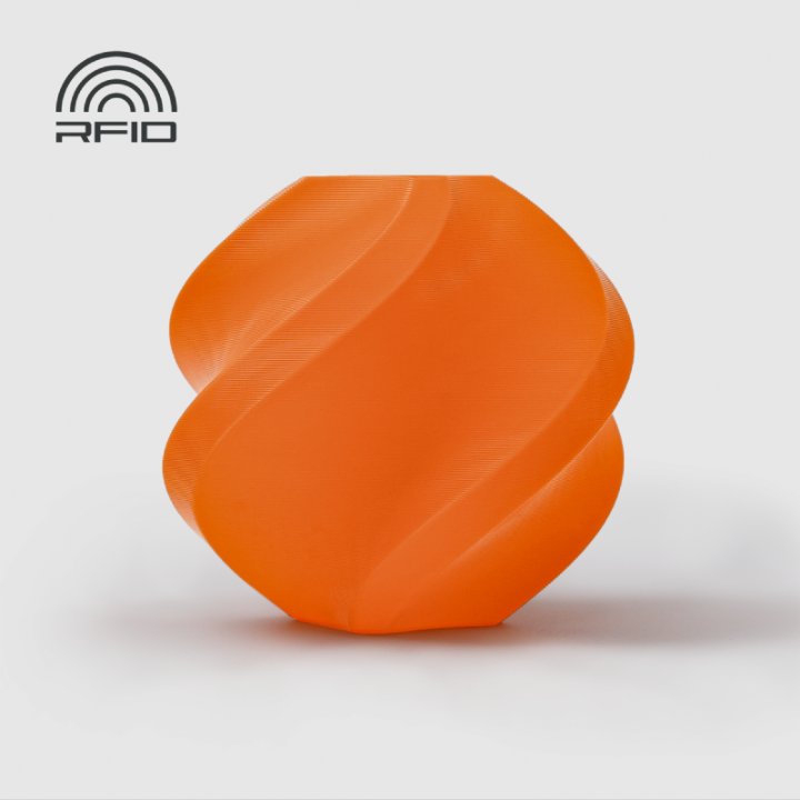 [A00-A0-1.75-1000-SPL] Bambu PLA Basic (Orange-PLA Basic, Filament with spool)