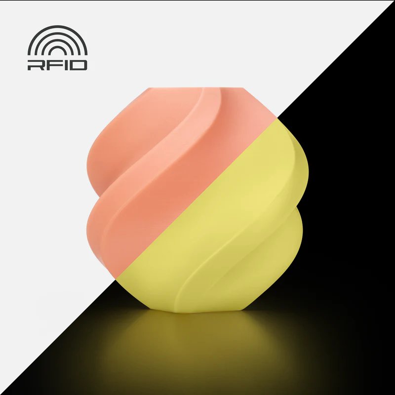 [A12-A0-1.75-1000-SPL] Bambu PLA Glow (Glow Orange-PLA Glow)