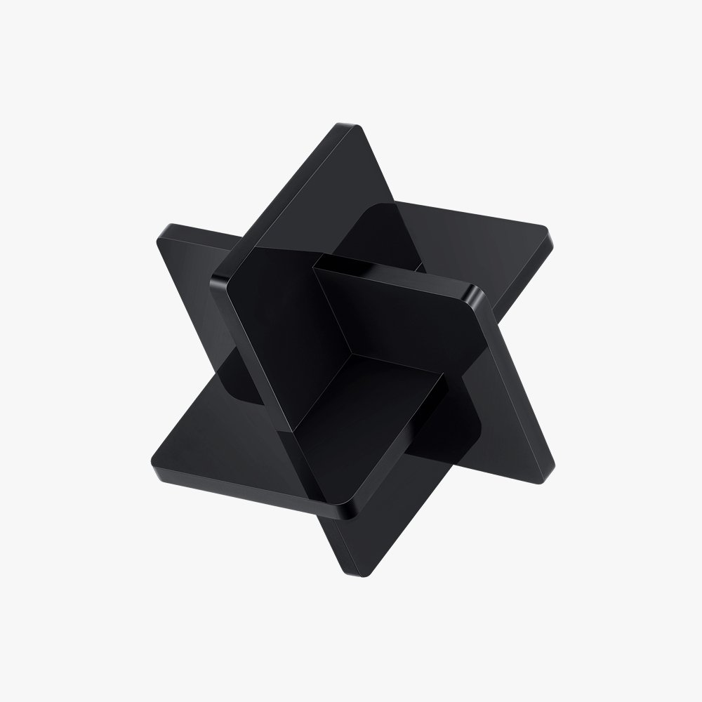 3mm Black Opaque Glossy Acrylic (3PCS) - YB001