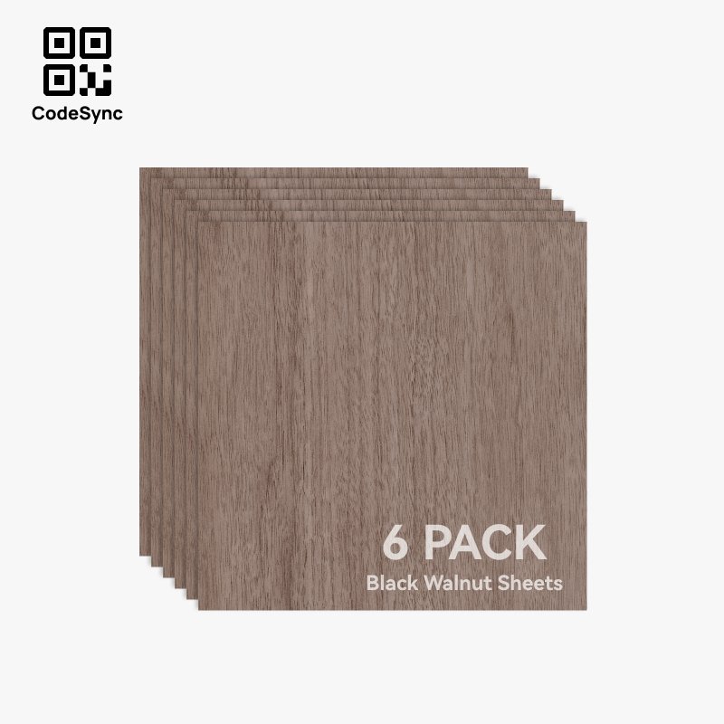 3mm Black Walnut Plywood (6PCS) - YA003