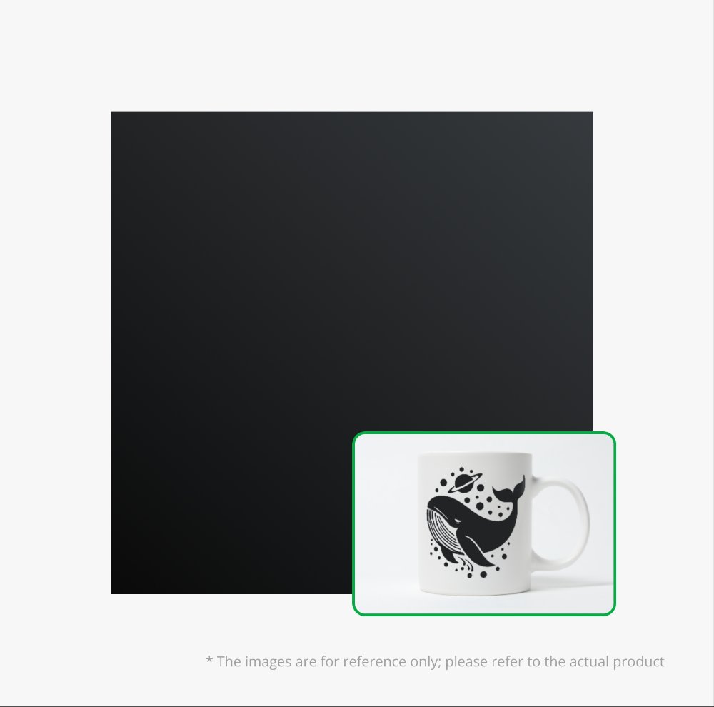 Black Matte Removable Vinyl - YG011
