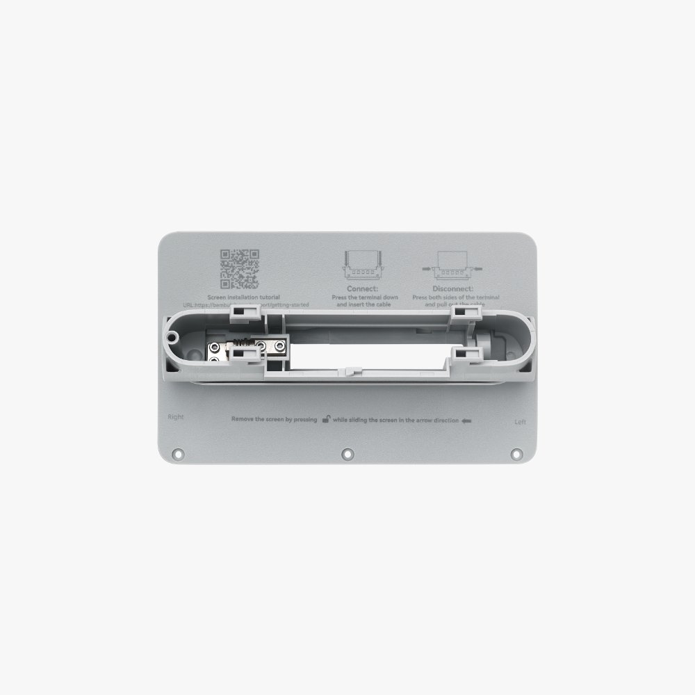 X1C Display Rear Housing with Hinge